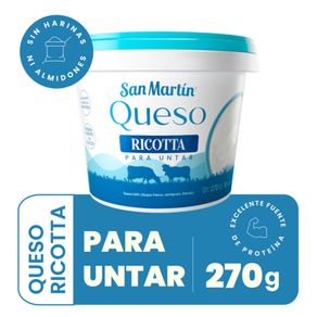 Queso ricotta San Martín para untar x270g