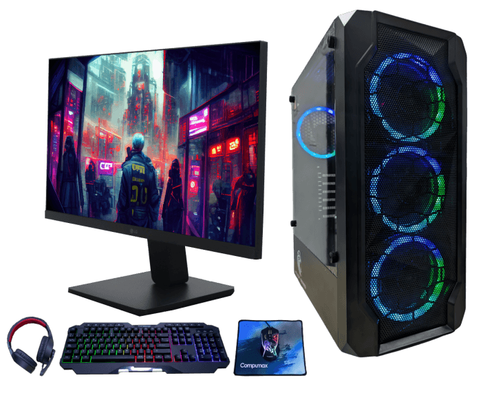 Computador Monitor 23.8 Pulgadas Procesador AMD RYZEN 5 5600GT MEMORIA 32GB Disco Duro SSD 500GB FUENTE 700W WINDOWS PREINSTALADO