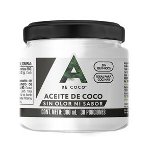 Aceite a de Coco sin Sabor sin Olor x300ml