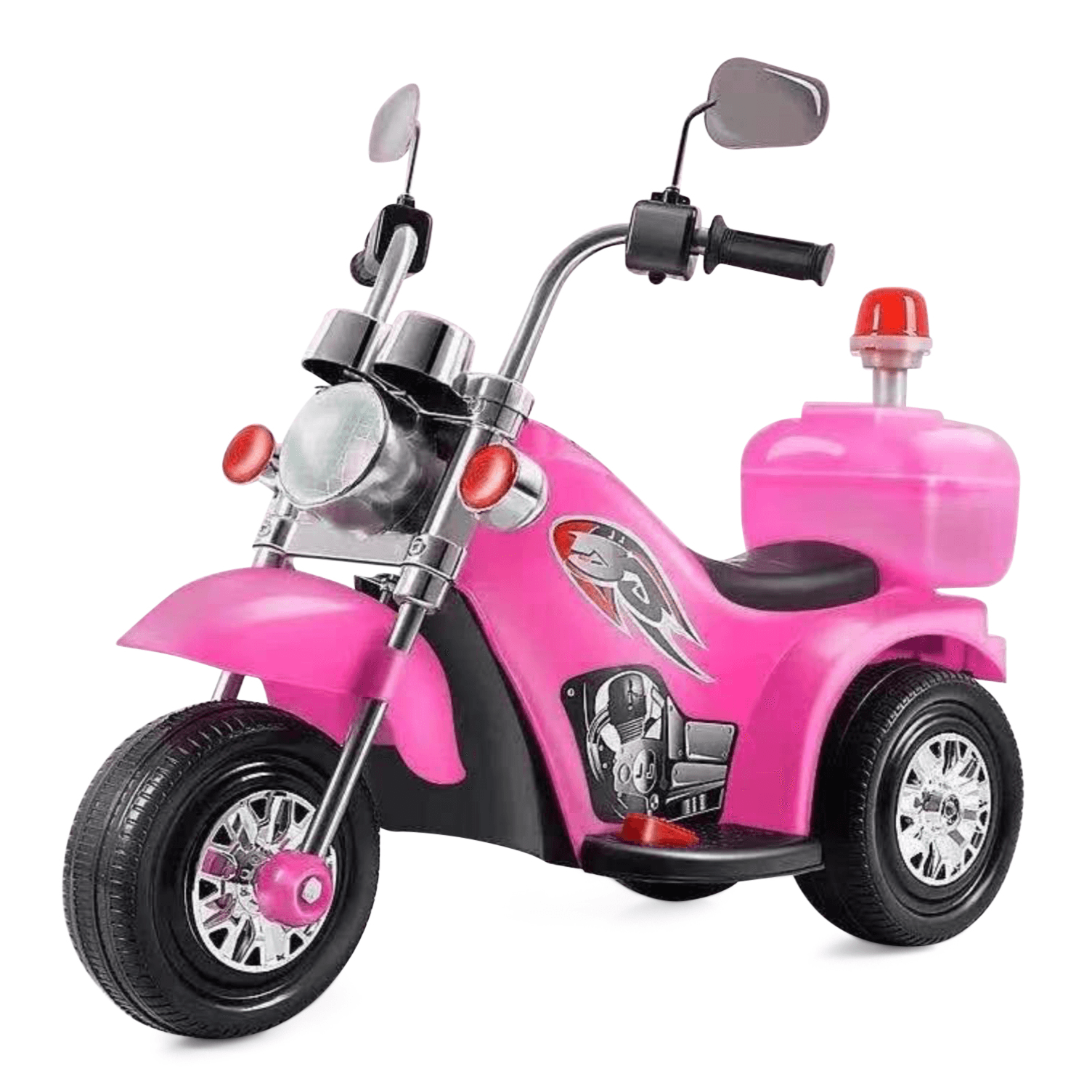 Moto Eléctrica para Niños Triciclo Trimoto Tipo Harley Chopper Luces