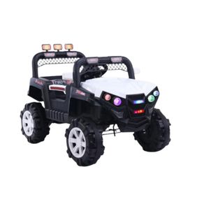 Camioneta Todoterreno Électrica Montable Niños Niñas Campero Blanco