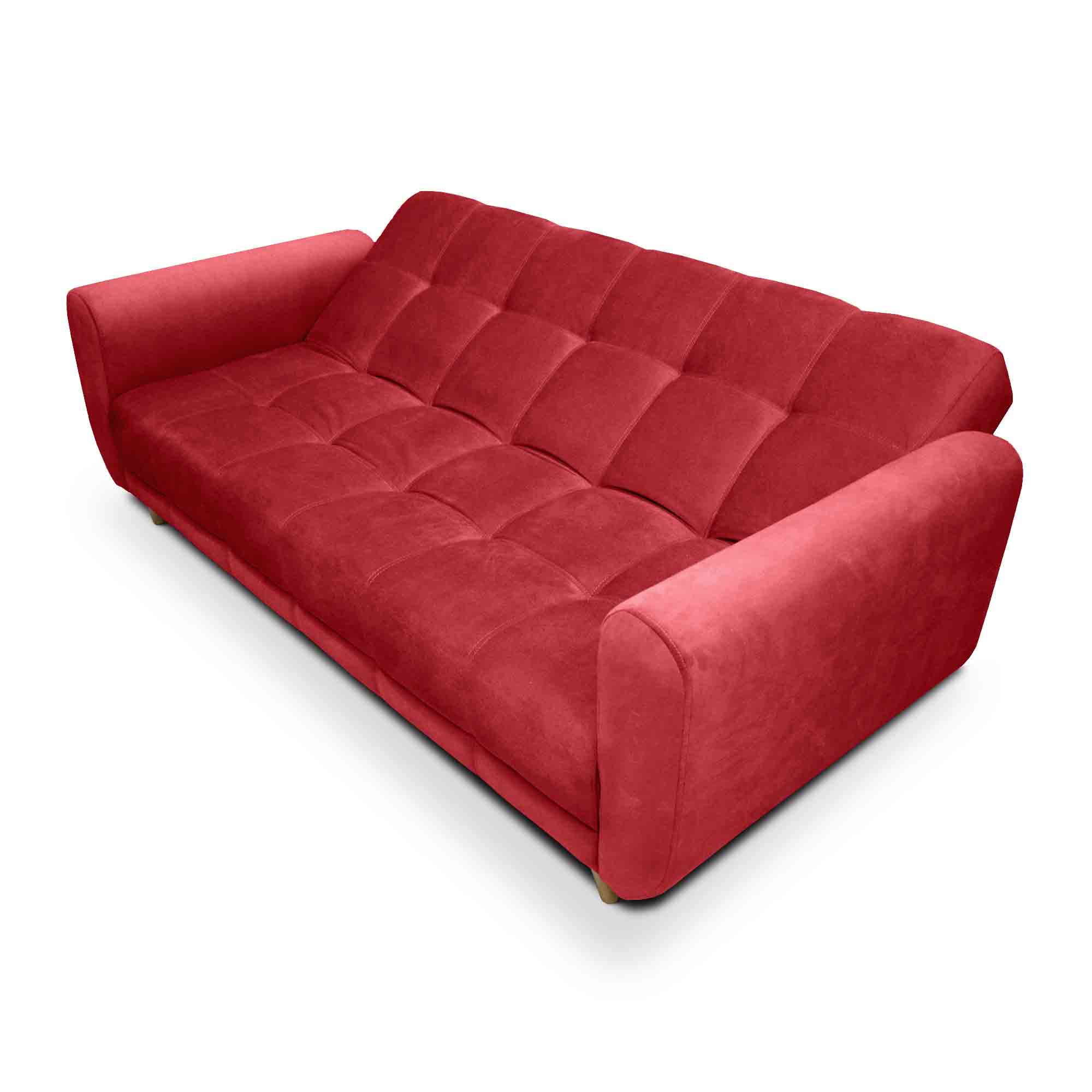 Sofa Cama Comfort Sistema clic clac en rojo