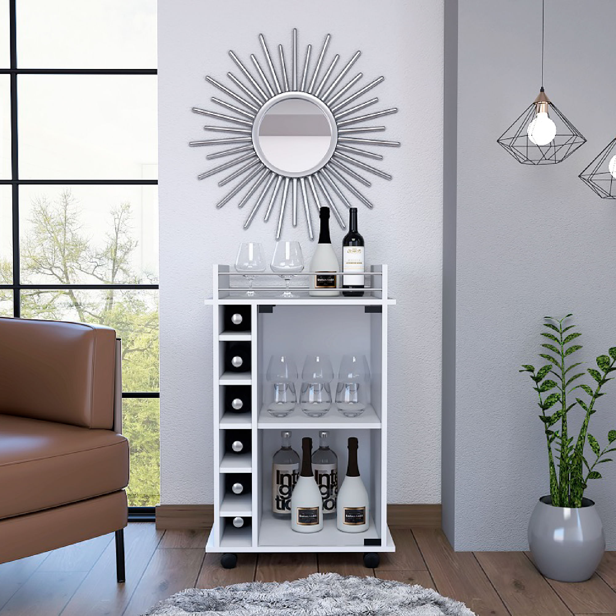 Mueble de Bar Rupak Bertolini Color Blanco