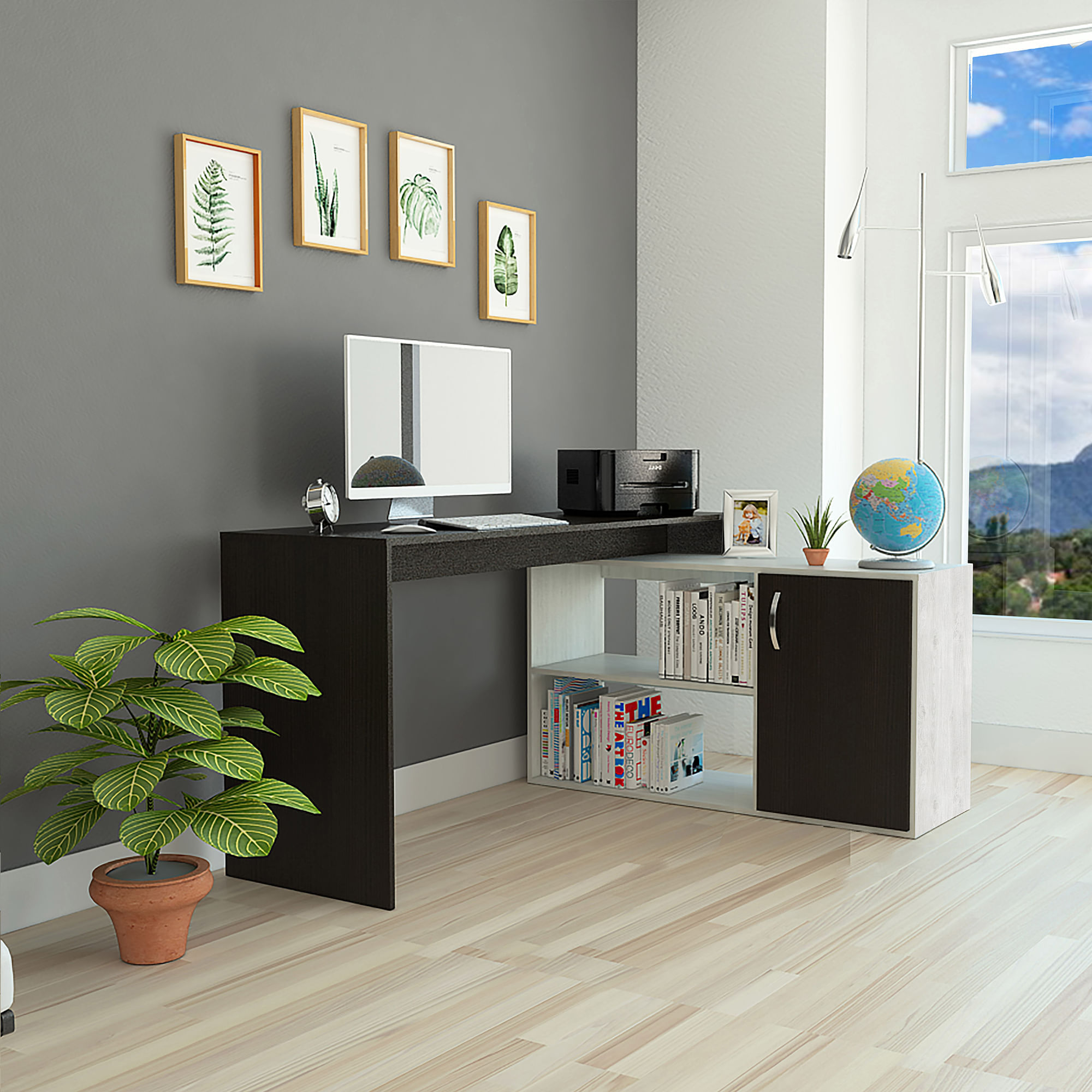 Escritorio Toronto Color Wengue y Artiko