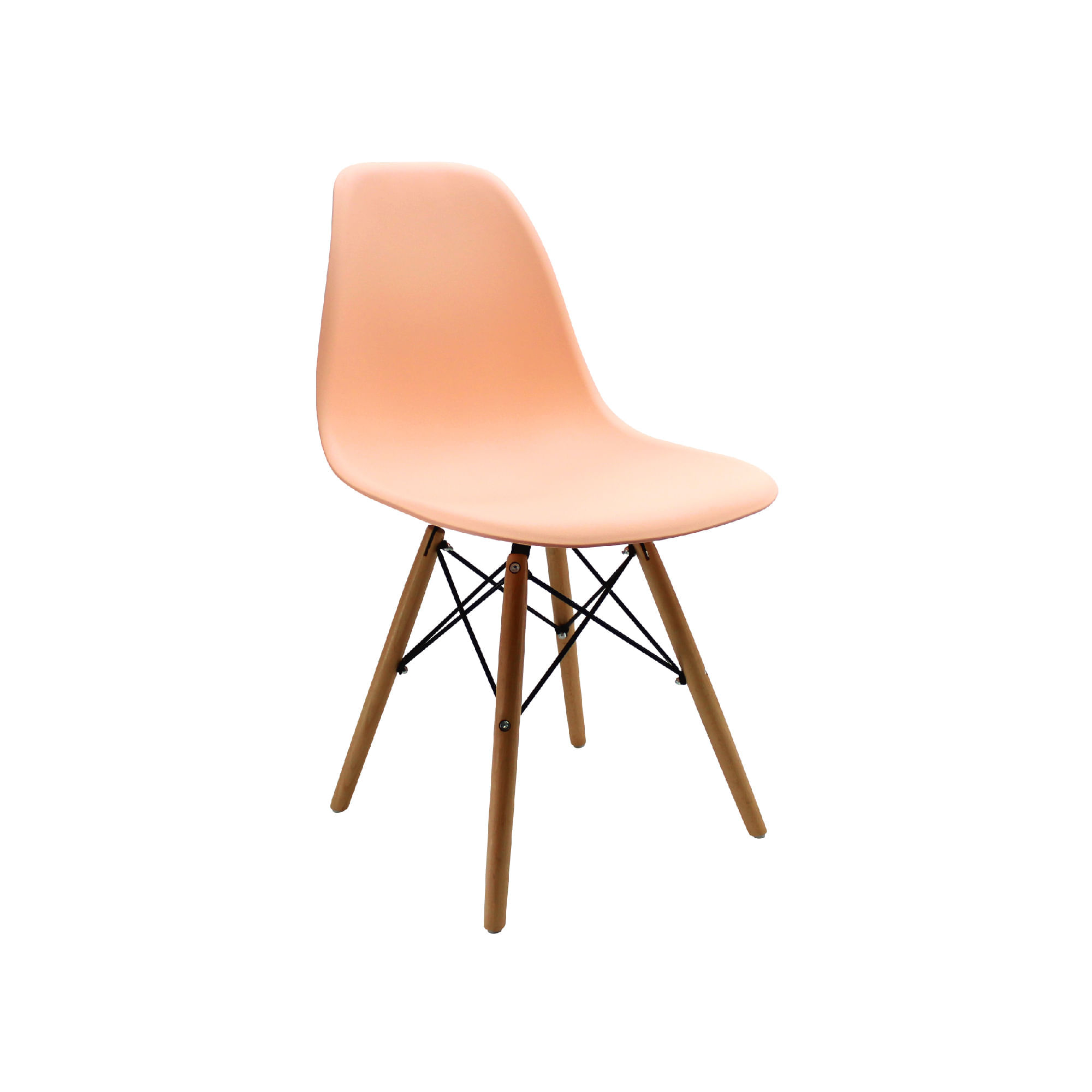 Silla 5CERO para comerdor, sala, restaurante Bertolini Color Salmon