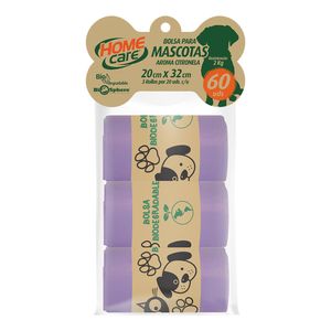Bolsa home care biode.mcota.citrla.x3rolx20undc-u