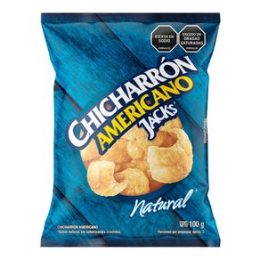 Chicharrón Americano Natural Jacks X100g