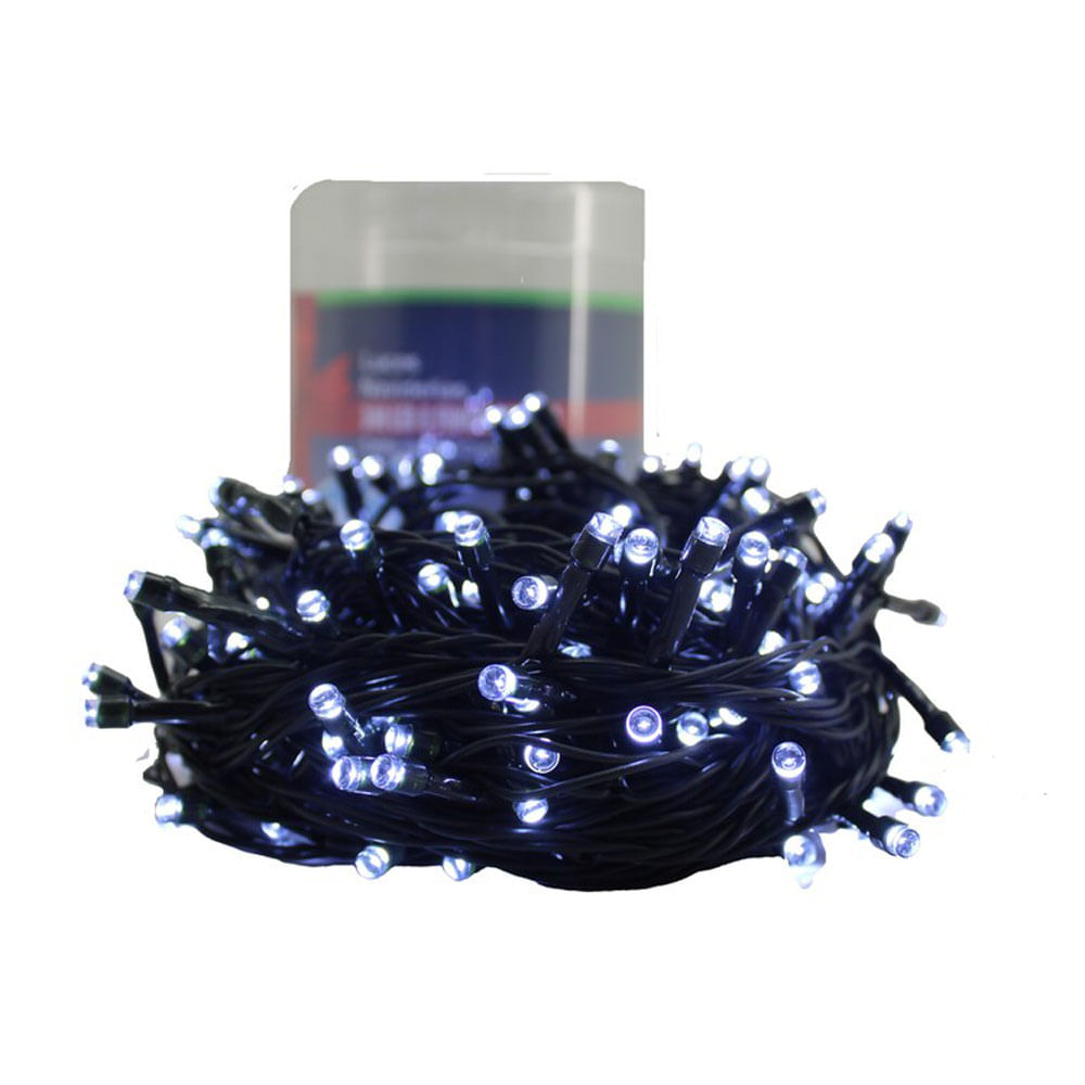 Luz Led Fría X200 Fijas Cable Verde