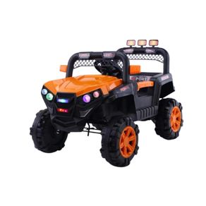 Camioneta Todoterreno Électrica Montable Niños Niñas Campero Naranja