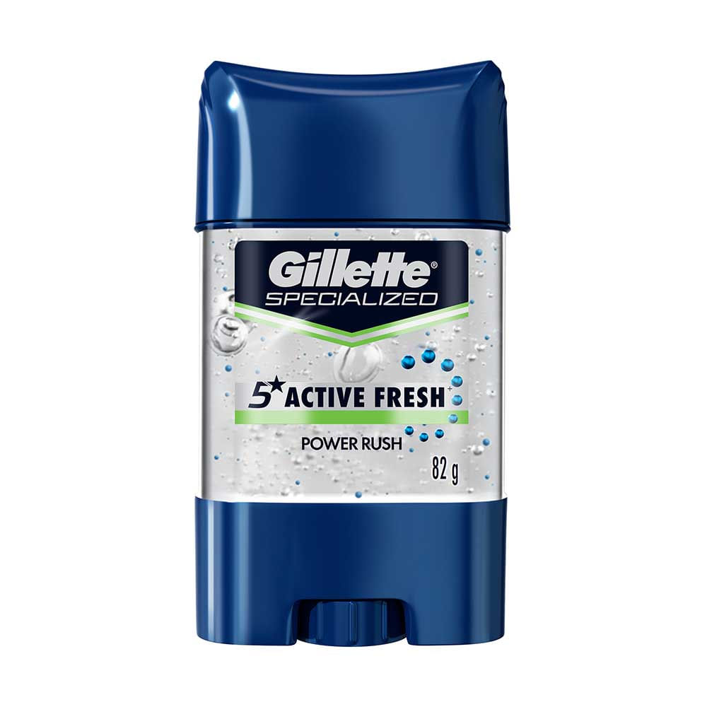 Gel Invisible Antitranspirante Gillette Specialized Active Fresh Power Rush 82grs