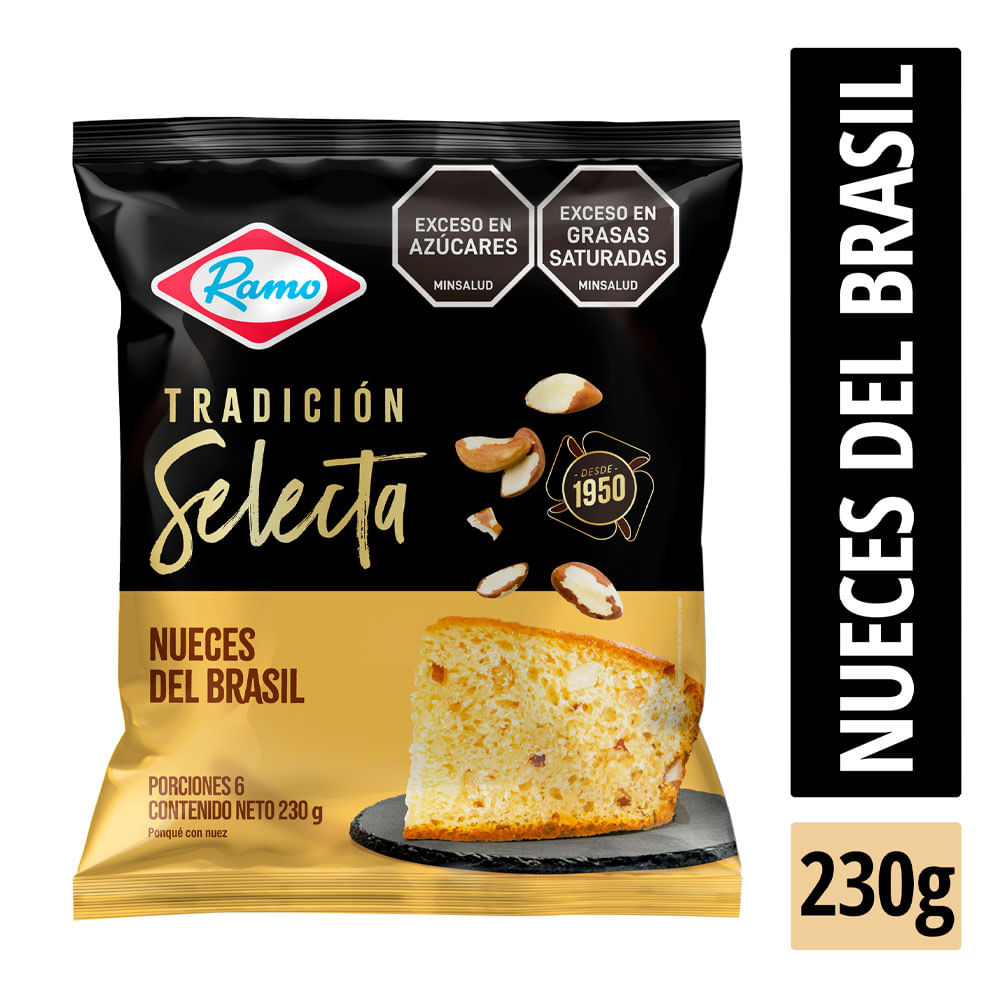Ponqué Ramo Tradicional Nueces x230g