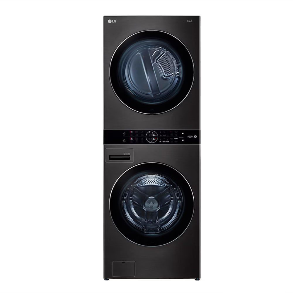 Lavadora & Secadora LG WashTower con Inteligencia Artificial Negra