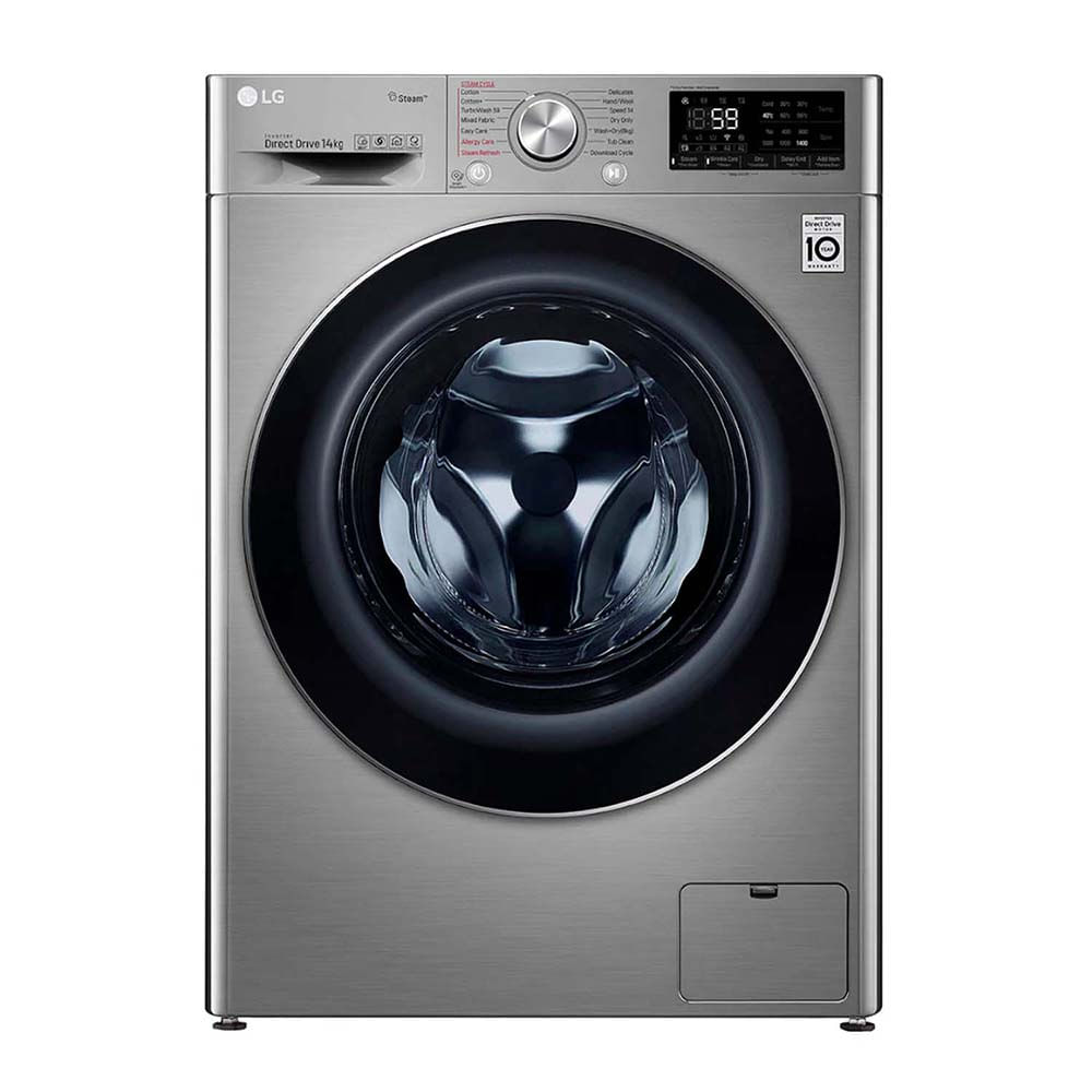 Lavadora Secadora LG 14kg/30lbs carga frontal WD14VVC4S6 Gris