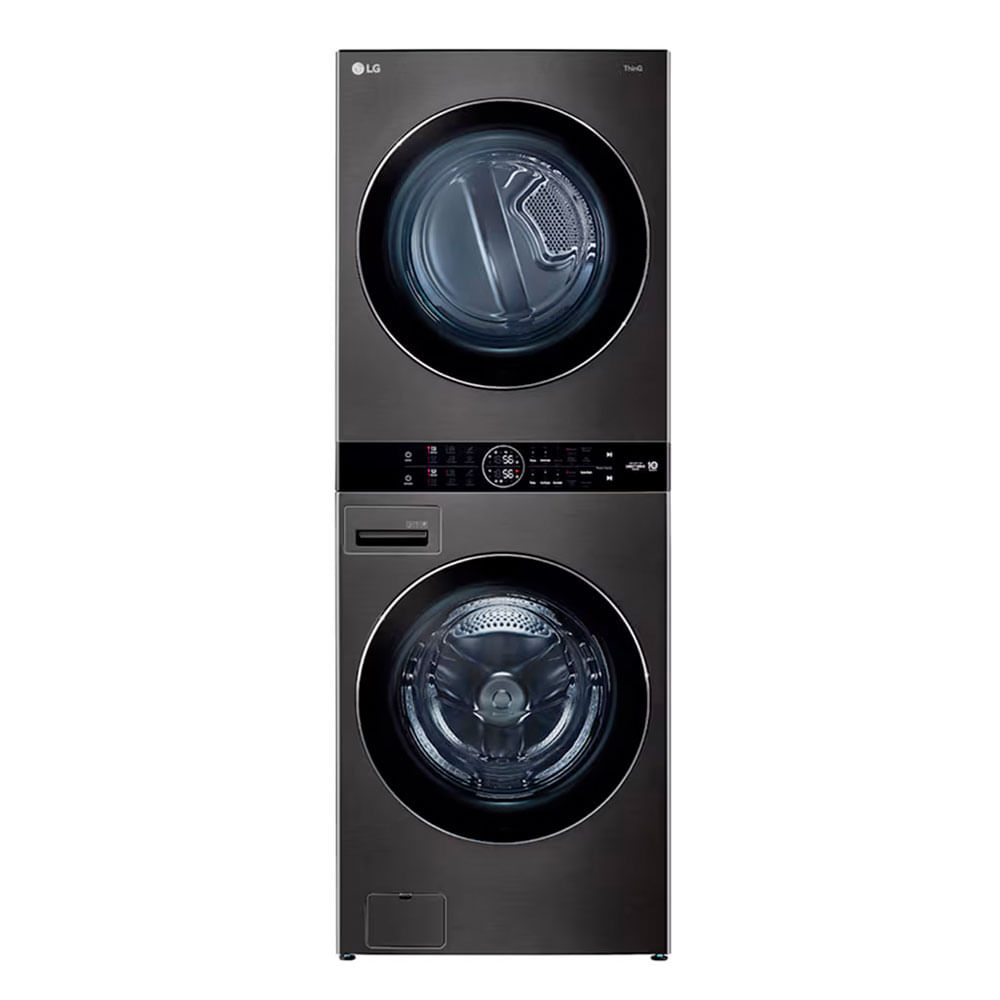 Lavadora - Secadora LG 25Kg/55Lb WK25BS6 Negra