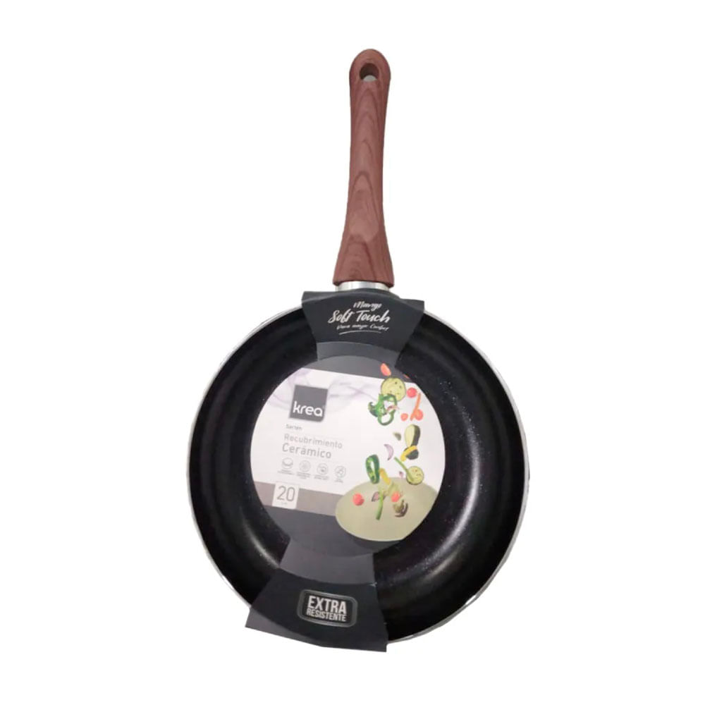 Sartén Cerámica 20Cm Mango Wood Krea