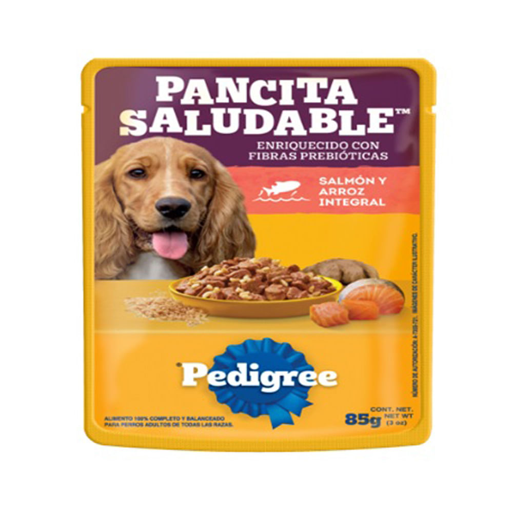 Alimento Húmedo Adulto Pancita Saludable Salmon y Arroz Pedigree