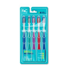 Cepillo Dental Familycare Massage Textura Media x5 Und