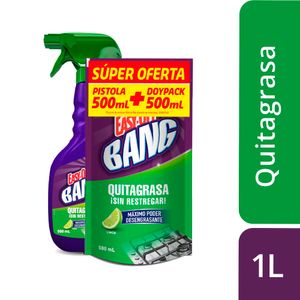 Quitagrasa Easy Off Bang Limón Pistola + Doypack x500 ml