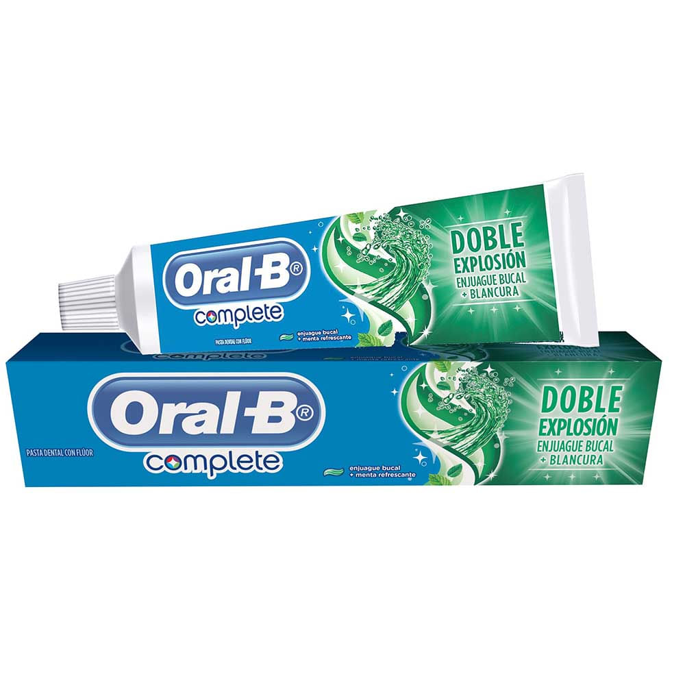 Crema Dental Oral-B Complete Menta Refrescante x90g x3und