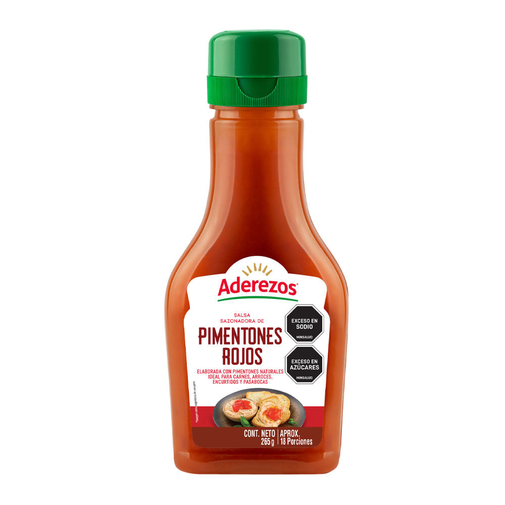 Salsa Aderezos sazonadora pimentones rojos x265g