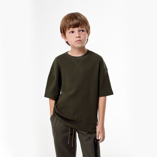 Camiseta Manga Corta en Algodón Kids Masculino Lepid GEF Talla 4