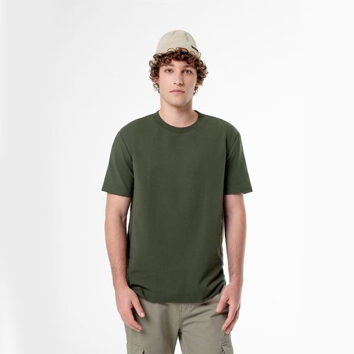 Camiseta Manga Corta en Jersey Algodón Masculino Aplo Gef Talla L