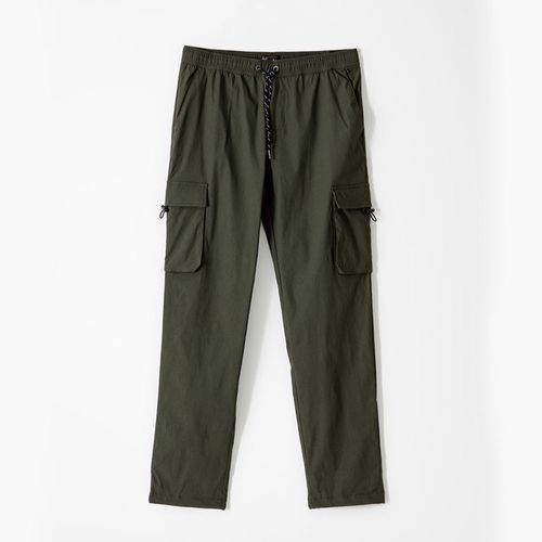Pantalón Regular Fit en Tela Liviana Cintura Ajustable Masculino Femuy Gef