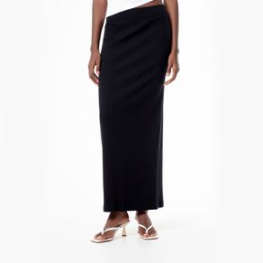 Falda Larga en Tejido de Punto Algodón Femenino Lare GEF