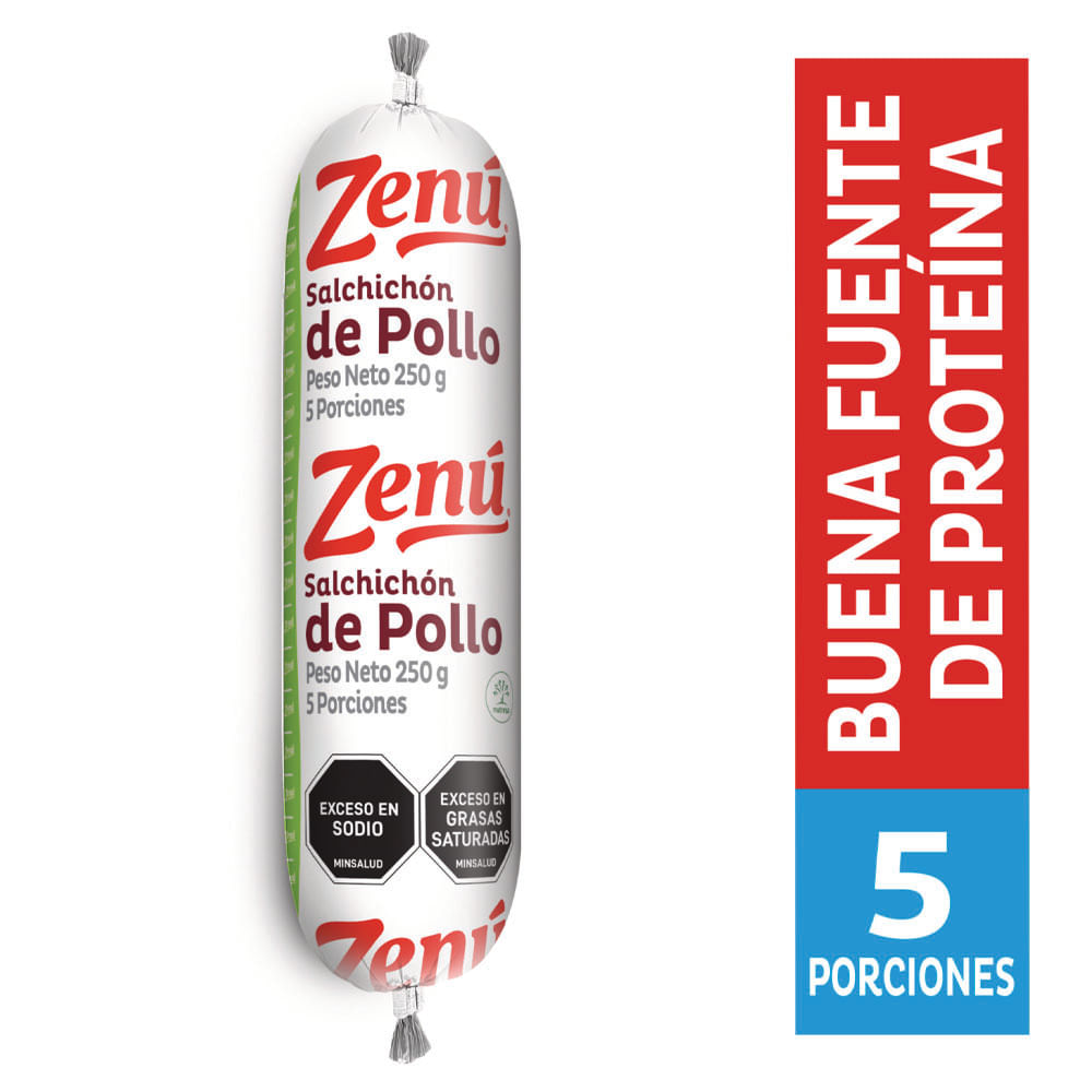 Salchichón de pollo Zenú x250g