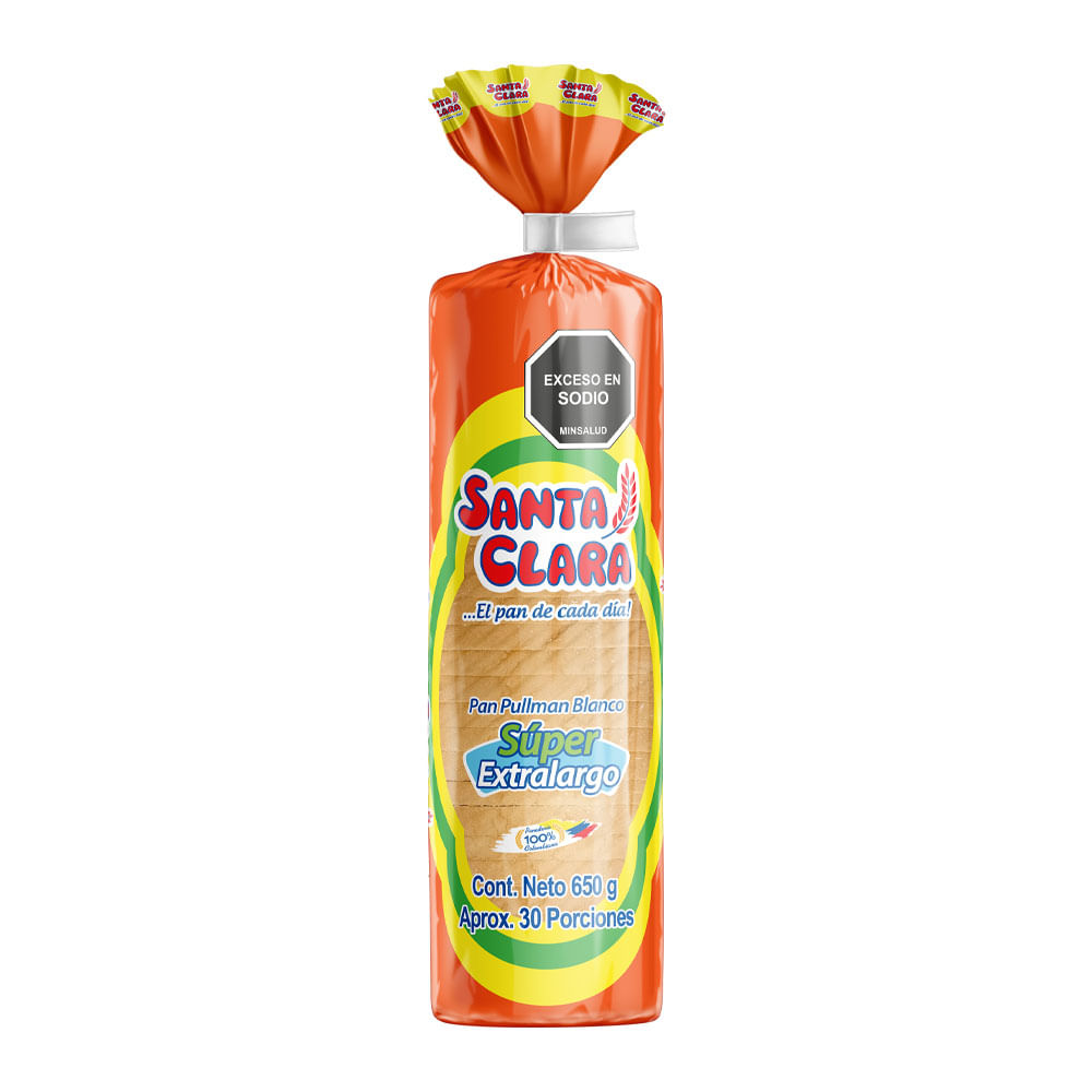Pan súper extra largo Santa Clara x 650 g