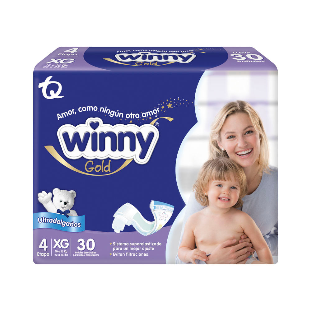 Pañales Winny Gold Etapa 4 30 un