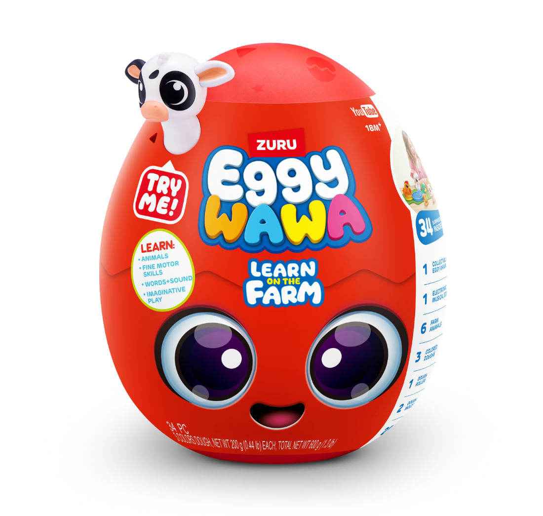 Juguete Interactivo Huevo Para Bebe Granja De Animales Serie1 - Eggywawa