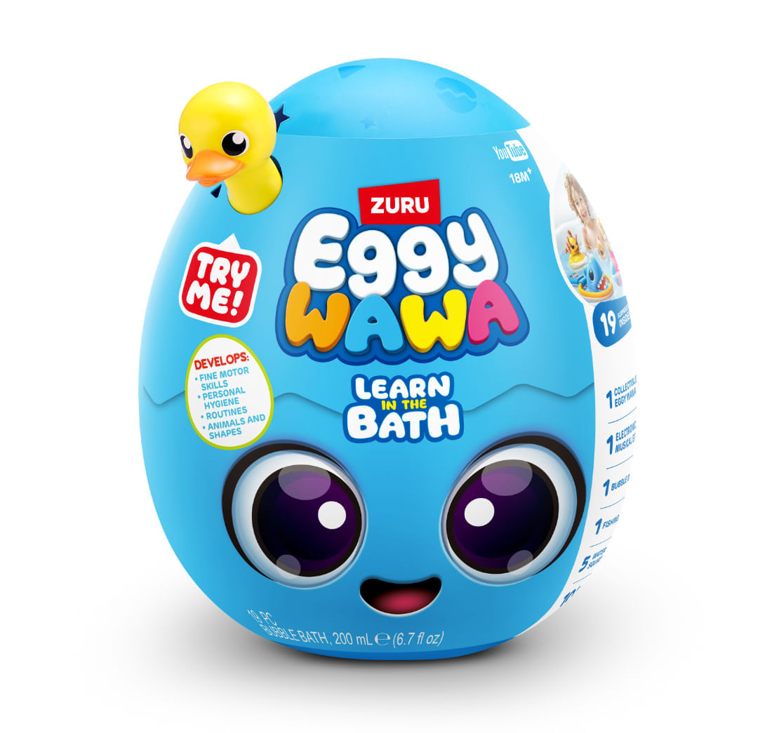 Juguete Interactivo Huevo Para Bebe Hora Del Baño Serie1 - Eggywawa