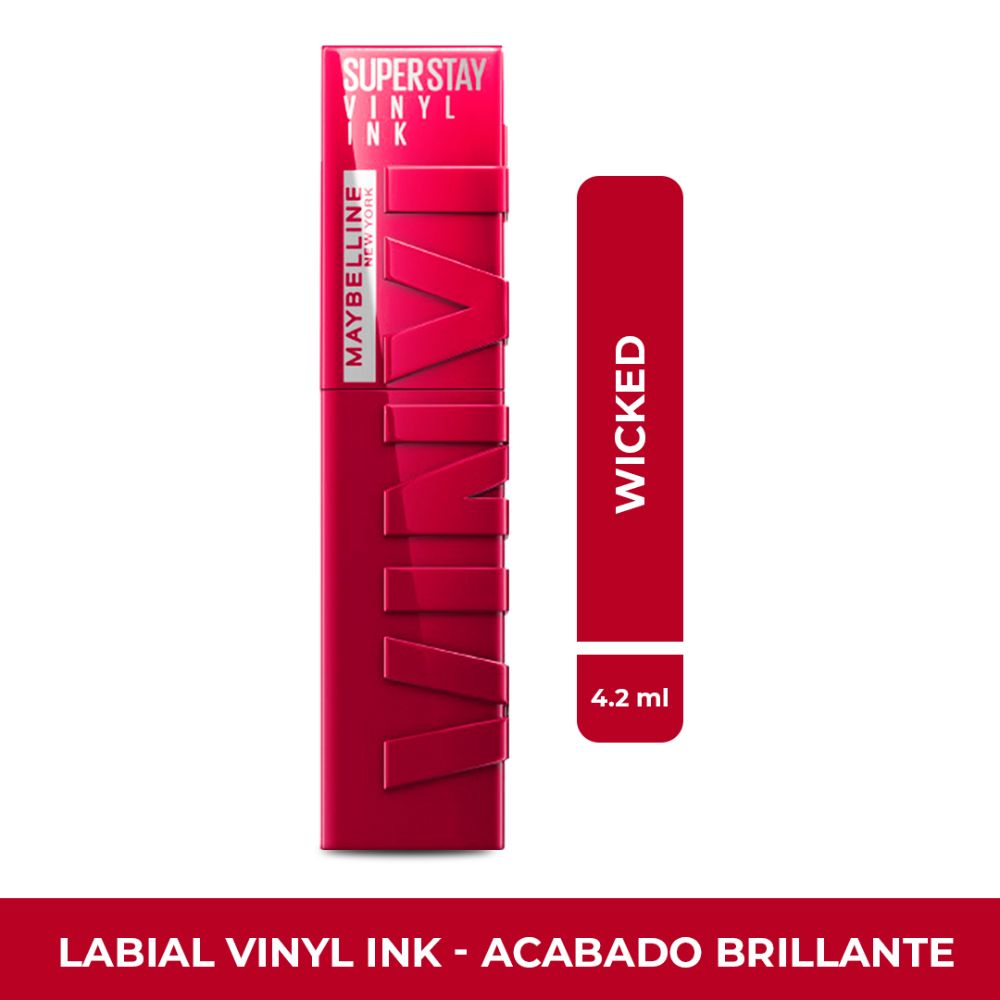 Labial Líquido Vinyl Ink Wicked Larga Duración Maybelline