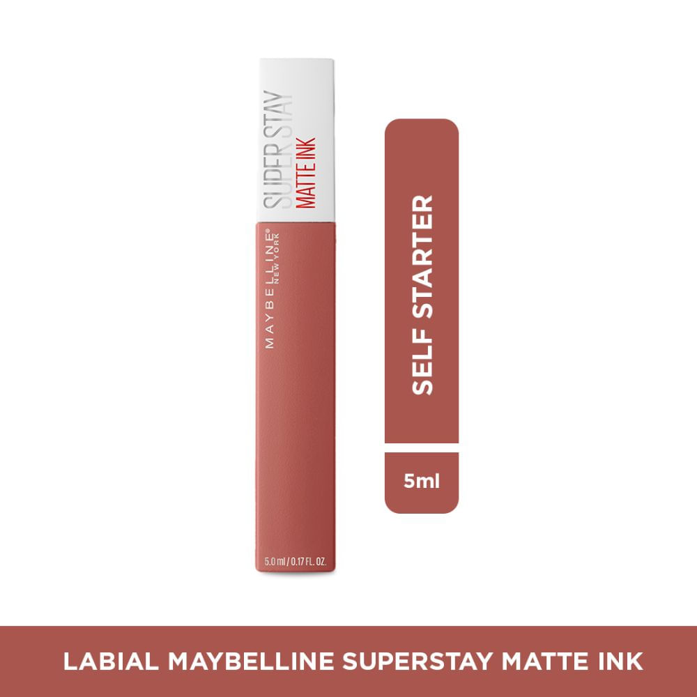 Labial Líquido Matte Ink Super Stay Self Starter Maybelline
