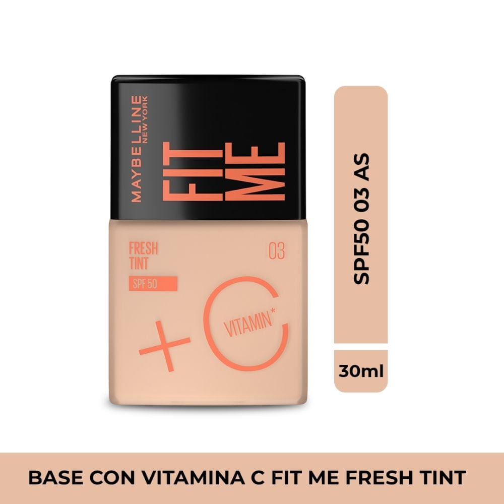 Base Maybelline Fit Me fresh tint SPF50 tono 03 x30ml
