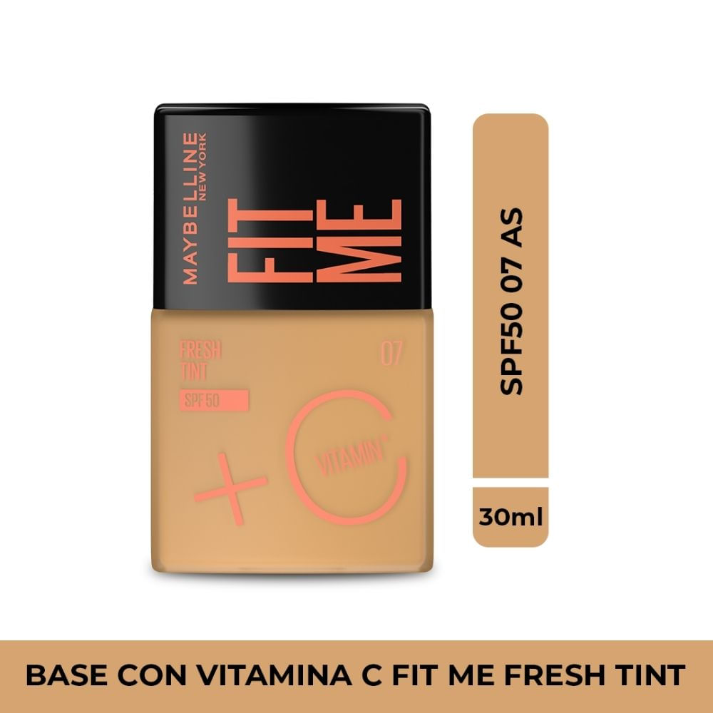 Base Maybelline Fit Me fresh tint SPF50 tono 07 x30ml