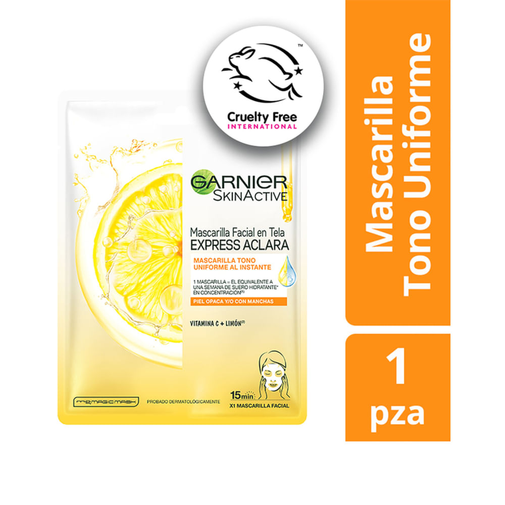 Mascarilla garnier facial tela x28g