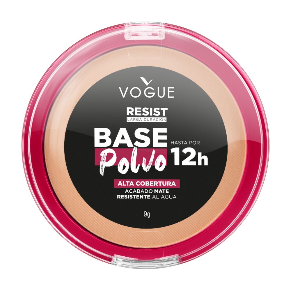 Base polvo Vogue Resist tono natural x9g