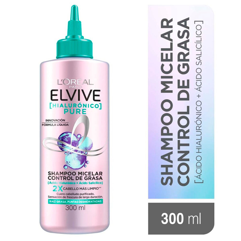 Shampoo Elvive Hialurónico Pure x300ml