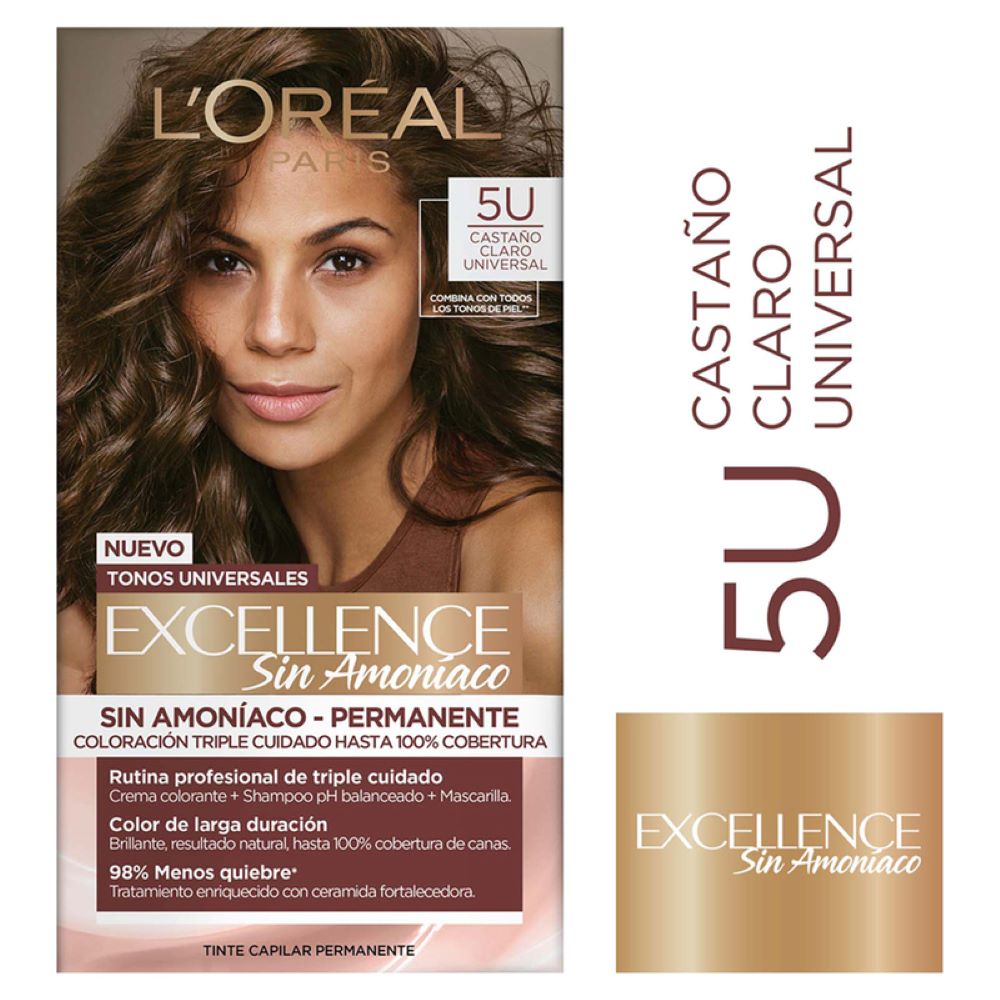 Tinte Excellence Nudes 5U Castaño Claro x117.5ml