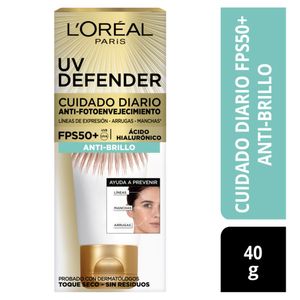 Crema Loreal Facial Defender Oilness Non Tinted x 40 g