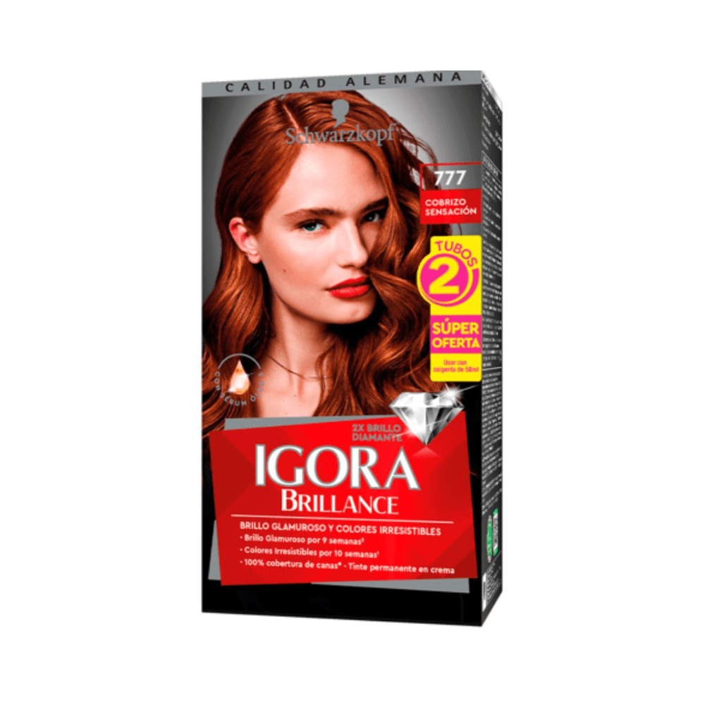 Tinte Igora Brillance 777 Cobrizo Sensacion