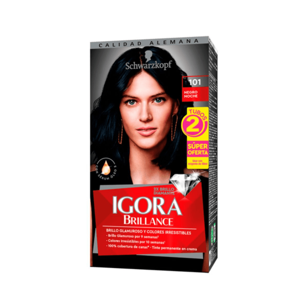 Tinte Igora Brillance 101 Negro Noche