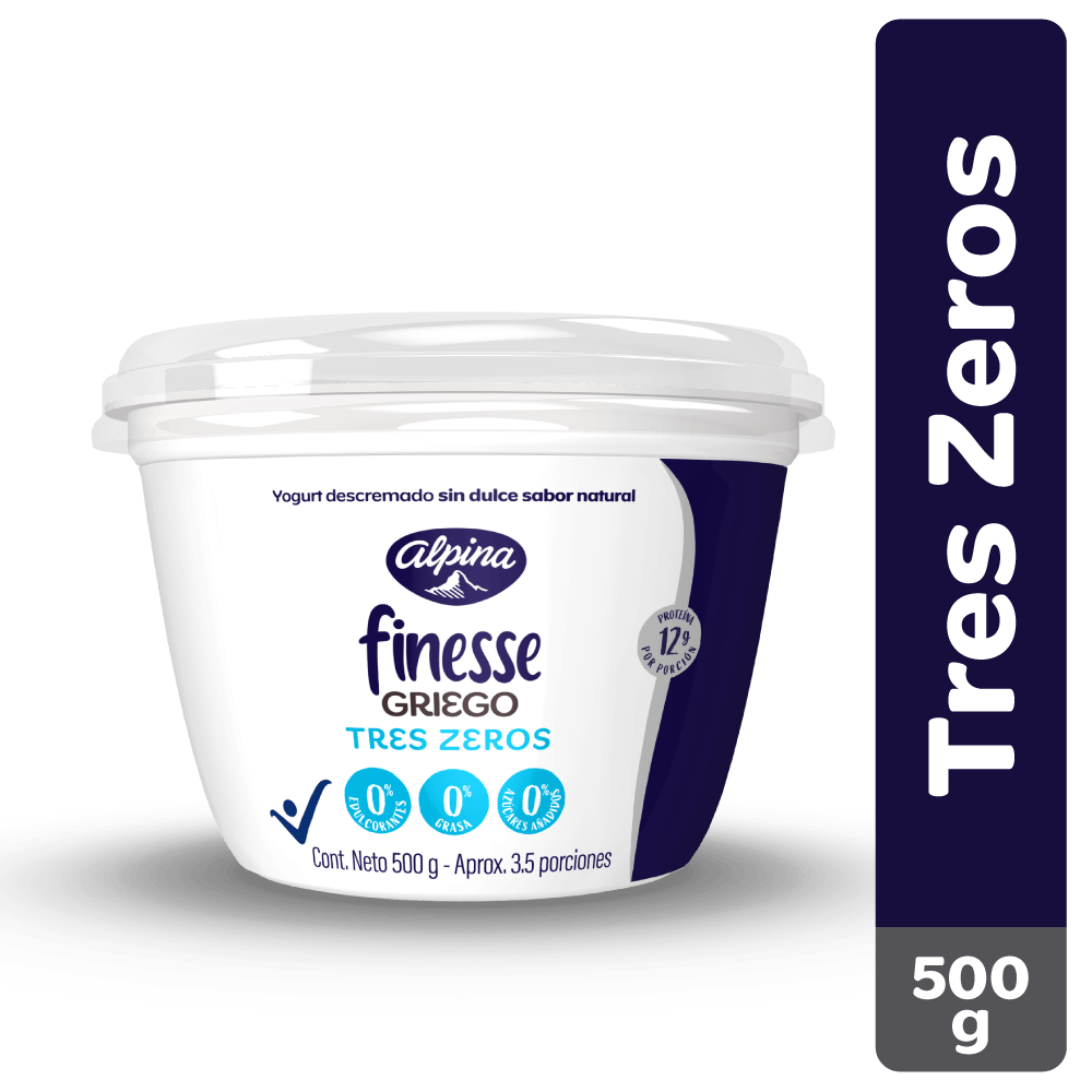 Yogurt Griego Triple Zero Finesse 500 grs