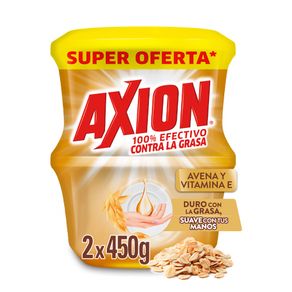 Lavaplatos en Crema Axion Avena y Vitamina E 450 grs x2 Und