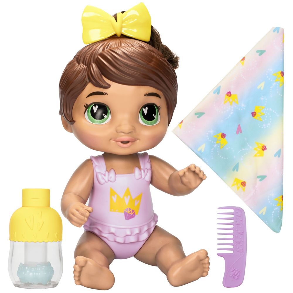 Muñeca Baby Alive Burbujas Relajantes Sophia Sparkle Cabello Castaño