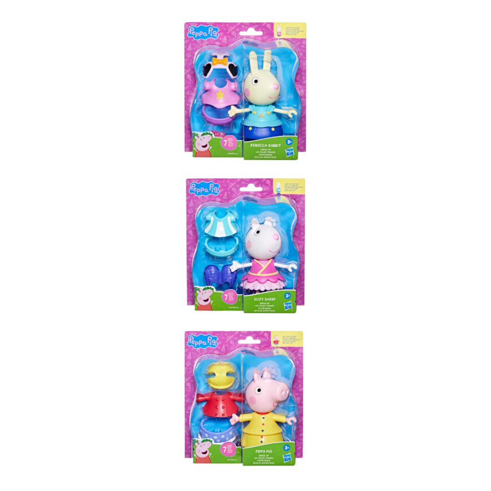 Muñeca Peppa Pig y Sus Amigos con Estilos Divertidos