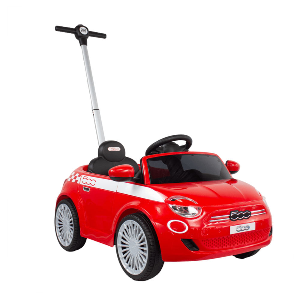 Montable Carrito de Empuje Piccolo Fiat 500E Prinsel Rojo