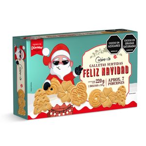 Galleta Cuisine&Co navidad surtidas x2und x110g c/u